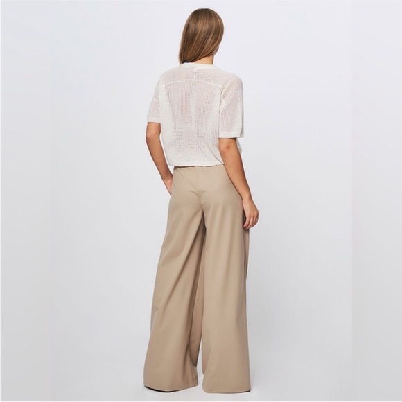 NWT Noname Cashmere Amelia Mesh Open-Knit
Top in cream/off white Sz M - Picture 5 of 8